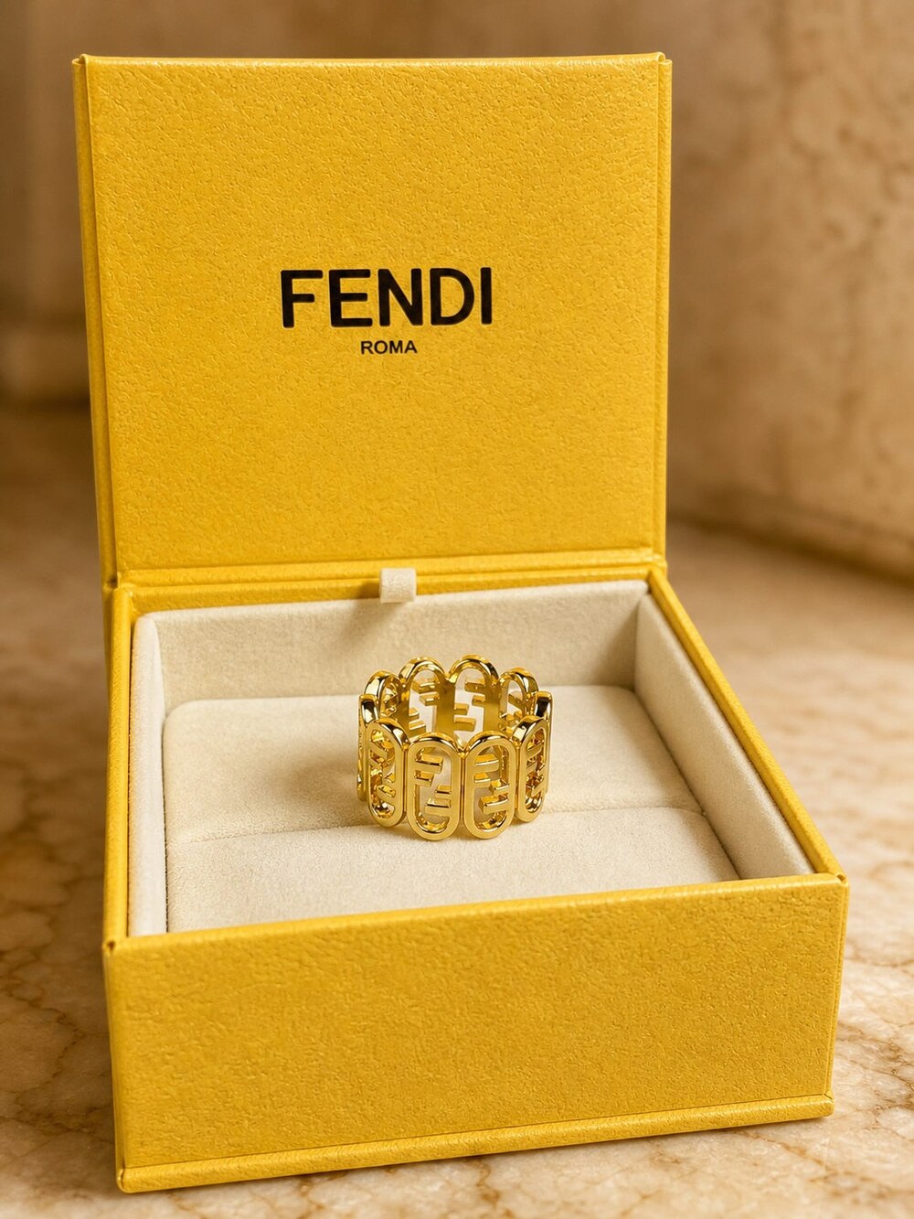 Fendi Modern Designer Ring Style 1 | New with Box